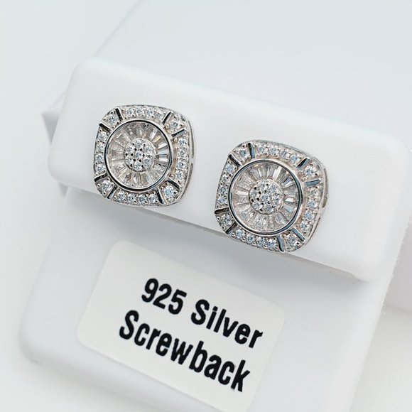 925 Sterling Silver Cubic Zirconia Earrings, U19254796 - Picture 2 of 10